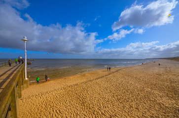 Baltic Sea, Usedom Island, winter, morning. Pictures of carefree life, practically just a few hours before the corona virus crisis changes everyone: the island is now closed. Fear instead of joy.
