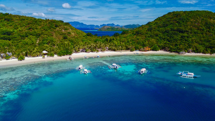 Plakat Malcapuya Island in Coron, Philippines, Asia