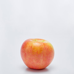 Fresh red apple isolated on white background
