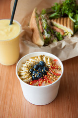 Fresh Fruits, Acai Bowl, Healthy Breakfast