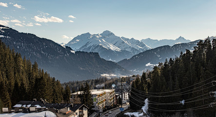 Mountains during winter