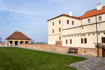 Fototapeta na wymiar Beautiful Spilberk castle exterior, Brno, Southern Moravia, Czech Republic, sunny day