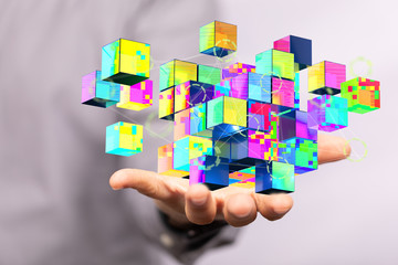 Cloud storage and Computing concept.