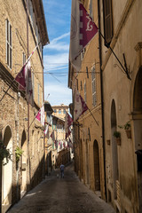 Street of Treia, Marches, Italy
