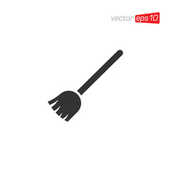 Broom Cleaning Icon Design Vector