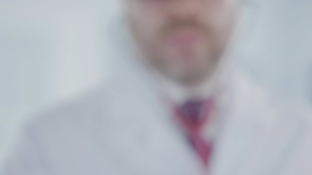 Medical doctor listening with the stethoscope with flag of Norway. Norwegian healthcare