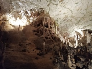 One of the most famous cave with beautiful formations in Postojna in Slovenia.