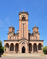 Fototapeta na wymiar St Marks Church, Belgrade, Serbia