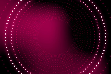 Light tunnel for your backgrounds.Bright vibrant dots. laser illumination. Pink colors.