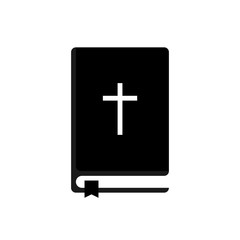 Fototapeta premium Bible icon flat style. Word of God