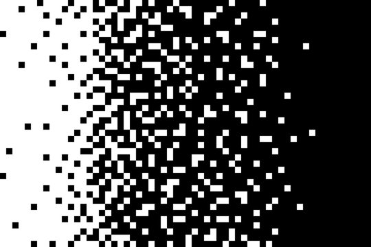 Pixel pattern background halftone effect