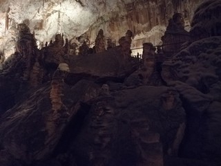 One of the most famous cave with beautiful formations in Postojna in Slovenia.