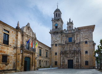 St. Mary Church in Vilanova of Lourenz&aacute;, on the way of St. James, Galicia, Spain
