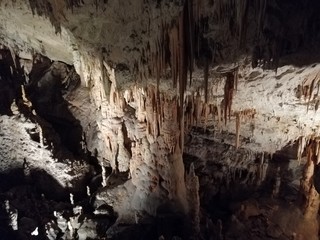 One of the most famous cave with beautiful formations in Postojna in Slovenia.
