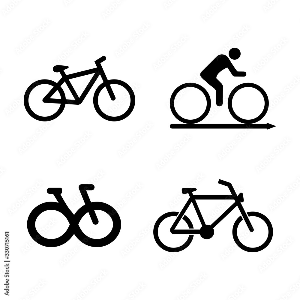 Canvas Prints bike icon logo