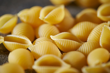 Dried conchigile pasta