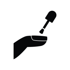 Nail color icon vector