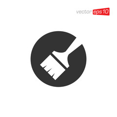 Paint Brush Icon Design Vector