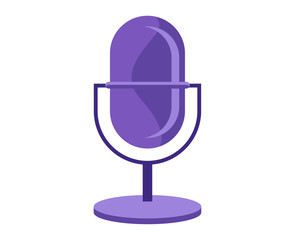 microphone icon isolated vector