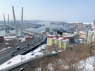 Russia. View for Vladivostok in early spring