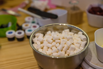 The process of making cakes at home