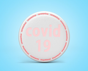 modern concept pill from single pill in stack 3d render on blue gradient