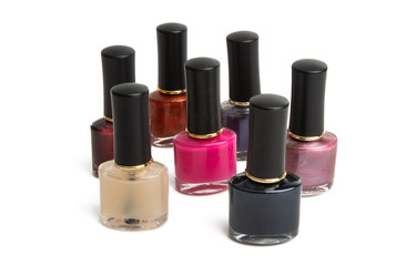 nail polishes isolated