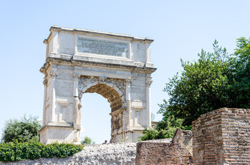 Fototapeta na wymiar The Arch of Titus, Rome