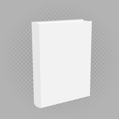 white book template mockup