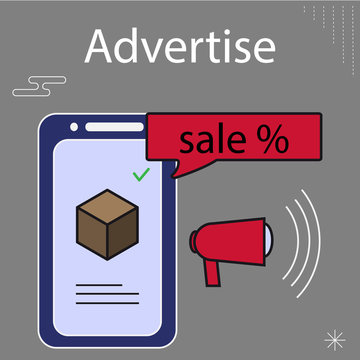 Advertise vector icon