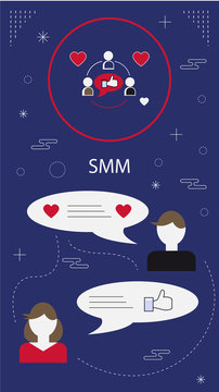 smm vector icons