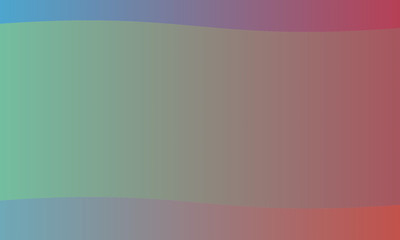 red orange green stripes waves abstract vector background. Simple pattern.