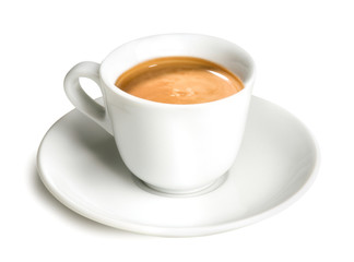 Espresso Coffee, Isolated on White Background – Original Traditional Italian Coffee, Classic...