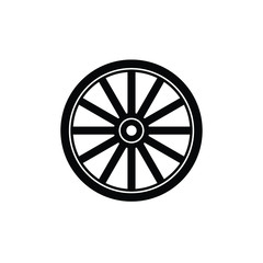 Fototapeta premium Wheel icon vector