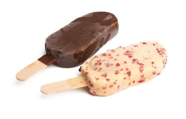 ice cream on a stick isolated