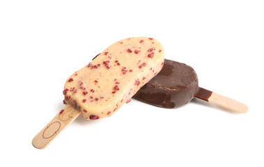 ice cream on a stick isolated