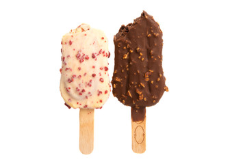 ice cream on a stick isolated