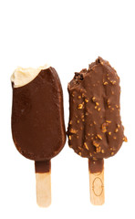 ice cream on a stick isolated