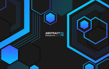 abstract background with hexagons. futuristic background concept. Vector EPS 10
