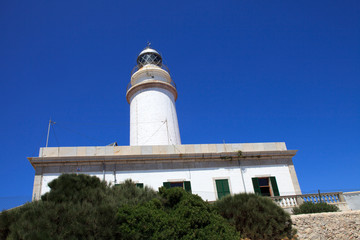 Cabo Formentor, Majorca / Spain - August 25, 2016: The Cabo Formentor lighthouse, Mallorca, Balearic Islands, Spain.