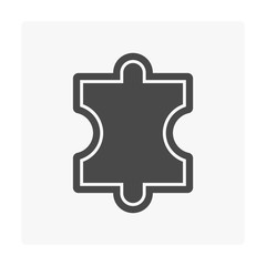 Interlocking concrete paver icon. For construction and lay on ground to create pattern in garden and outdoor. That is landscape architecture material with texture on surface. Made from concrete cement