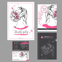 Big set of fashion templates for card, flyer, poster, brochure and leaflet design.