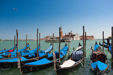 Fototapeta na wymiar gondole a venezia