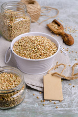 Green buckwheat grains