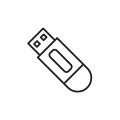 Flashdisk icon template black color editable. Flashdisk icon symbol Flat vector illustration for graphic and web design.