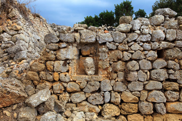 Salort site, Menorca / Spain - June 23, 2016: Prehistoric site and ruins at Taula de Torralba d'en Salort, Menorca, Balearic Islands, Spain