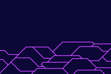 Cyberpunk abstraction. Geometric straight lines. Sci-fi style.