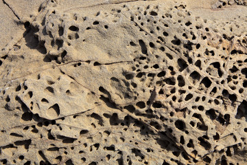 Cape Favaritx, Menorca / Spain - June 23, 2016: Rocks formations at Cape Favaritx, Menorca, Balearic Islands, Spain