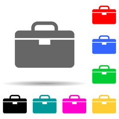 a bag multi color style icon. Simple thin line, outline vector of web icons for ui and ux, website or mobile application