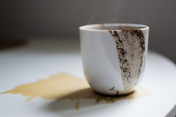 A morning coffee routine